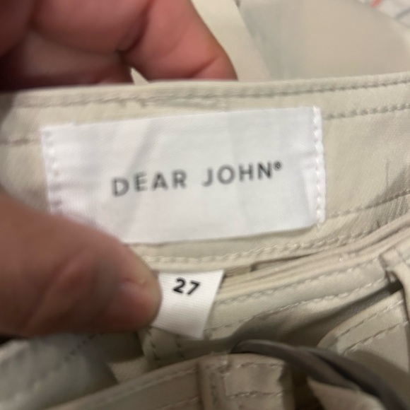 Dear John Cream Cargo Crop Pants with Tie Waist - Picture 13 of 14